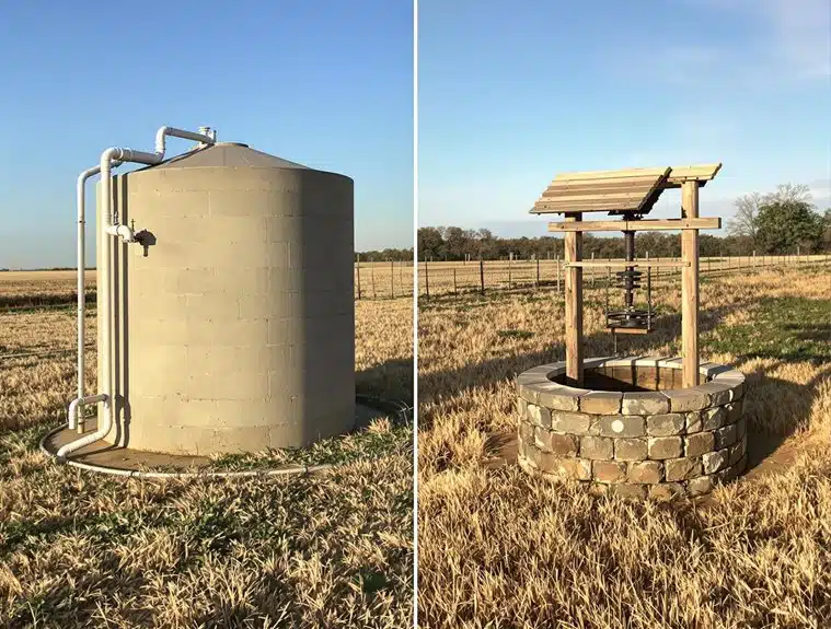 rainwater cistern vs well