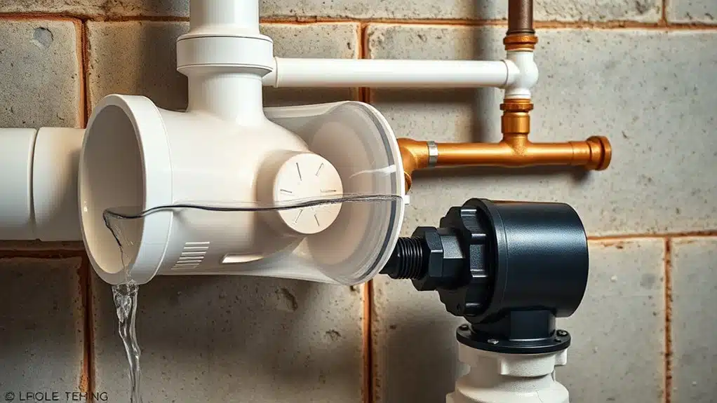 backflow valve systems components