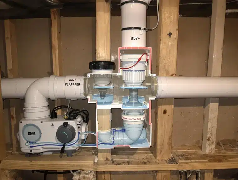 backflow valve with pump