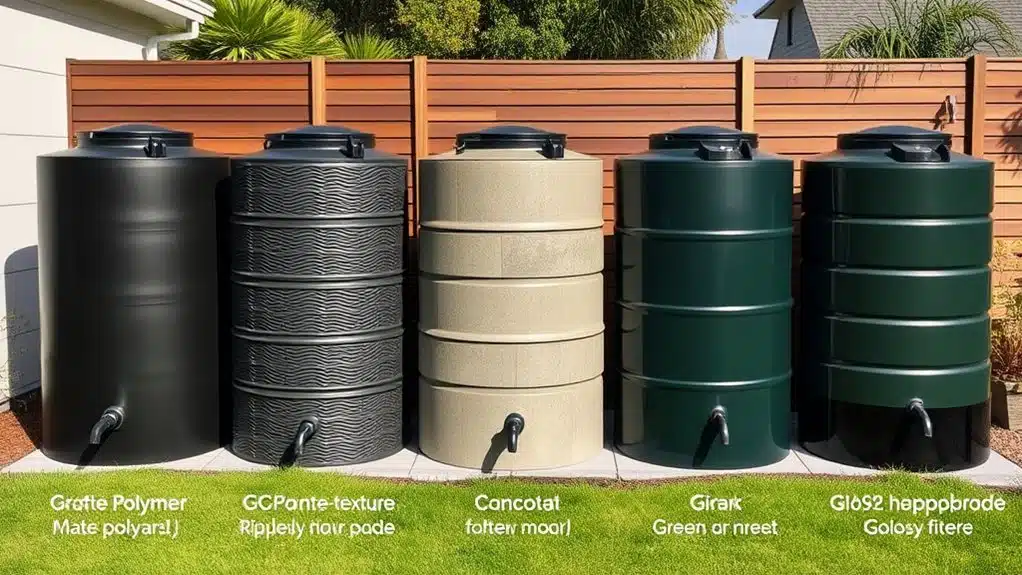 key features of flat rainwater tanks