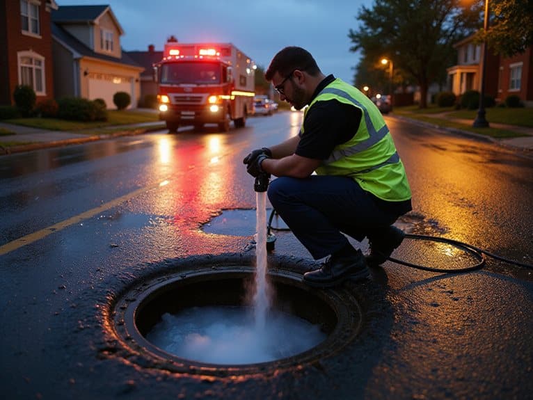Notfall-Klempner-Hilfe verfügbar