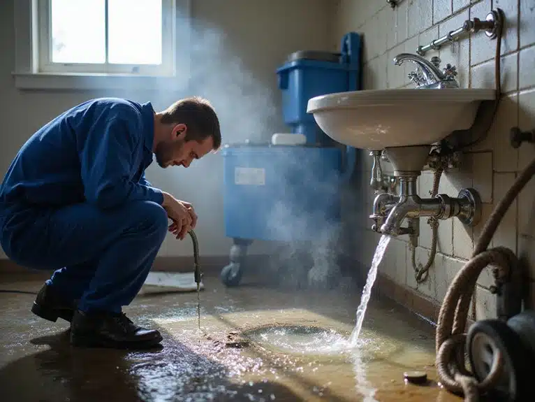 Notfall-Klempnerdienste benötigt