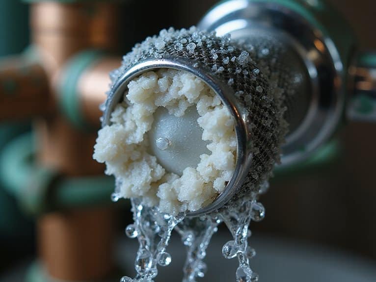 Hartes Wasser verursacht Mineralablagerungen