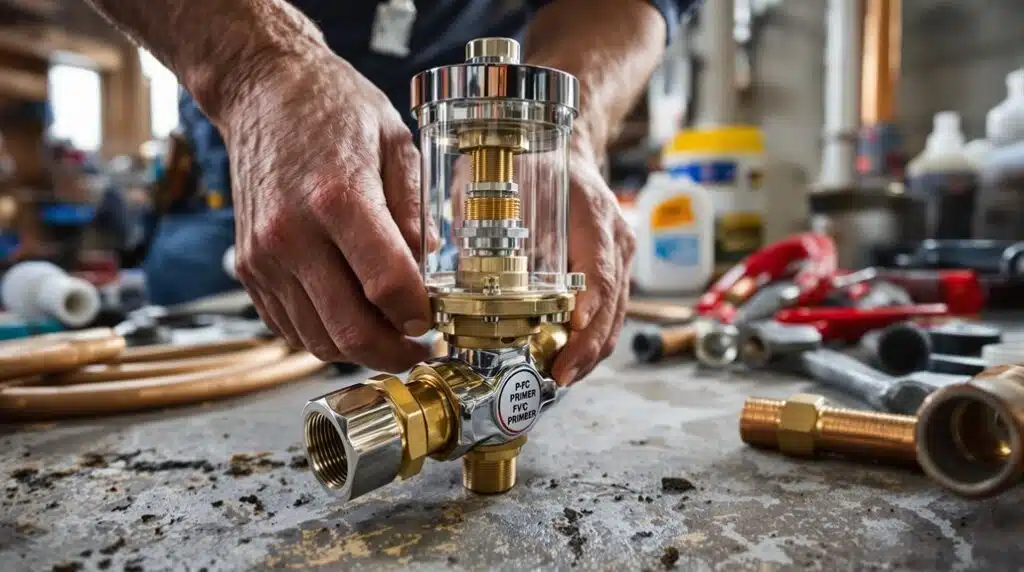 Einbau eines Rückschlagventils